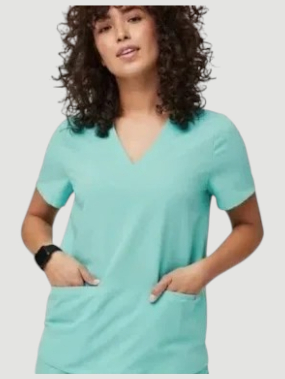 Figs Fresh Aqua Casma Scrub Top